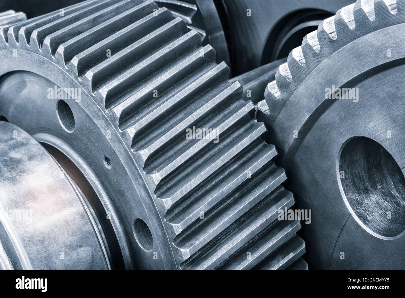 Gears of transmission gearbox, industrial concept Stock Photo Alamy