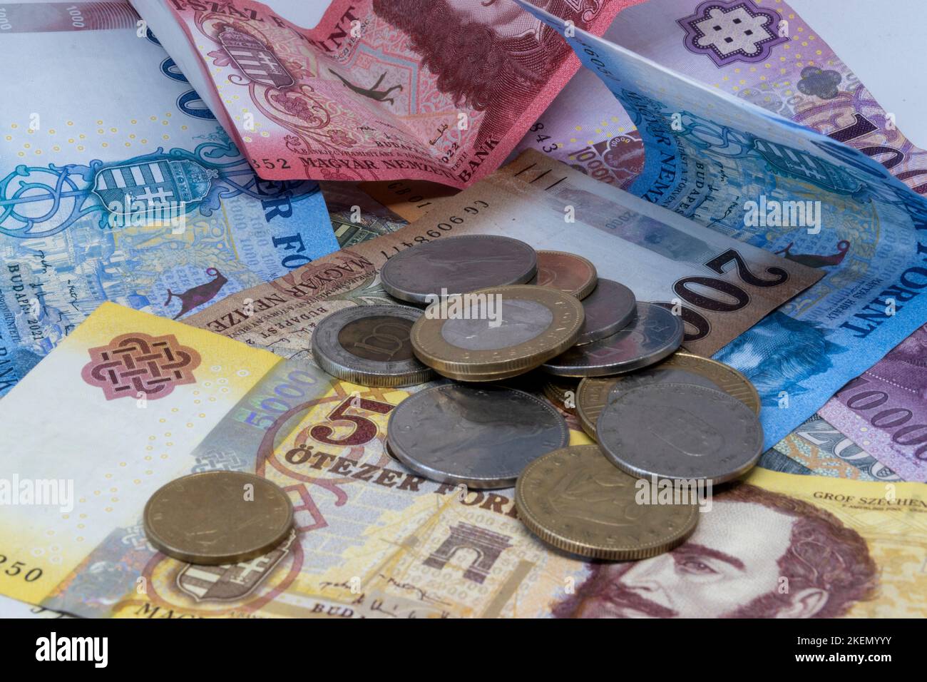 Stack hungarian forint banknotes hi-res stock photography and images ...