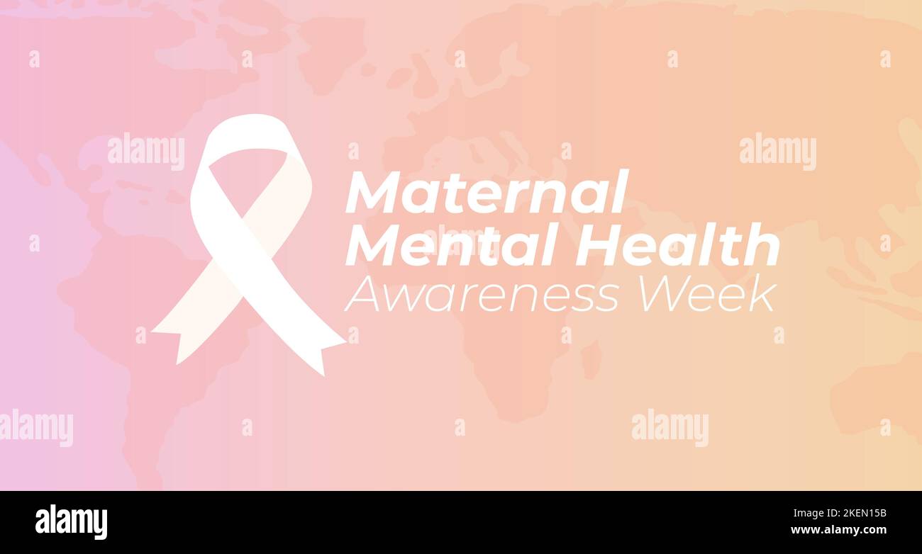 Pastel Pink Maternal Mental Health Awareness Week Background