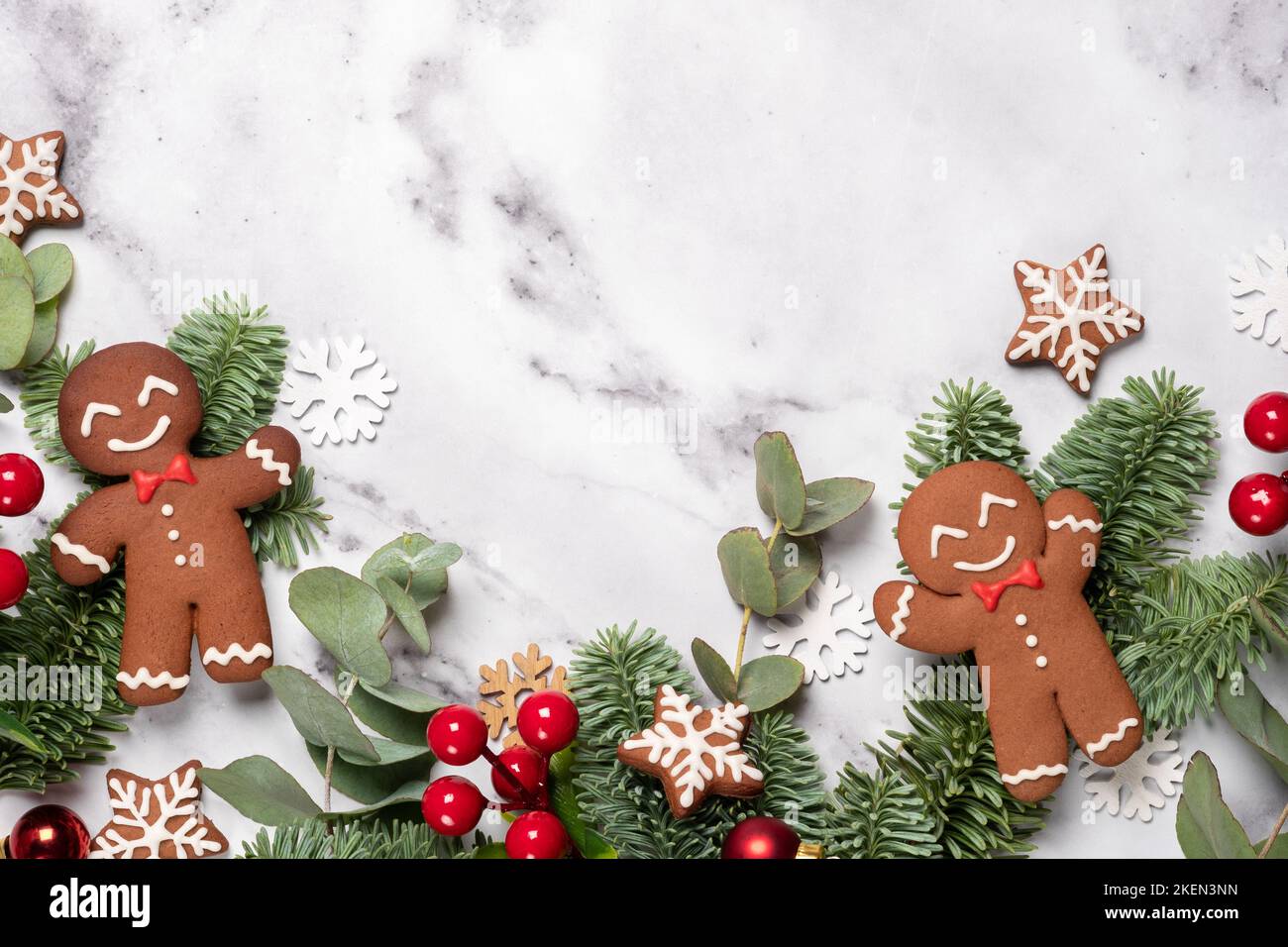 Cute Gingerbread man Stock Photo