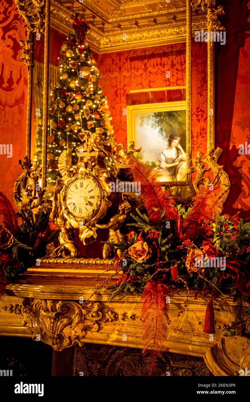 Waddesdon Manor decorated for Christmas, 2022 Stock Photo Alamy