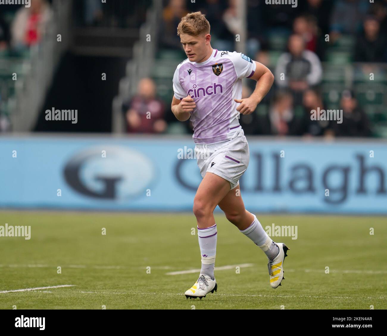 Fin Smith #10 of Northampton Saints during the Gallagher Premiership ...
