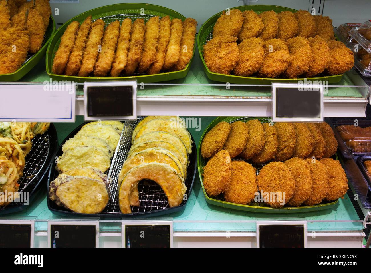 Semifinished products for frying raw fish and vegetables in a