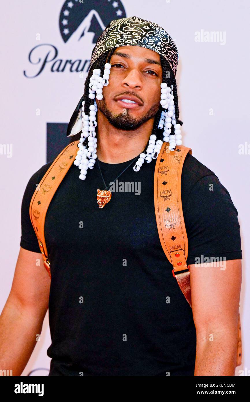 Armani White attending the 2022 MTV EMAs at the PSD Bank Dome in