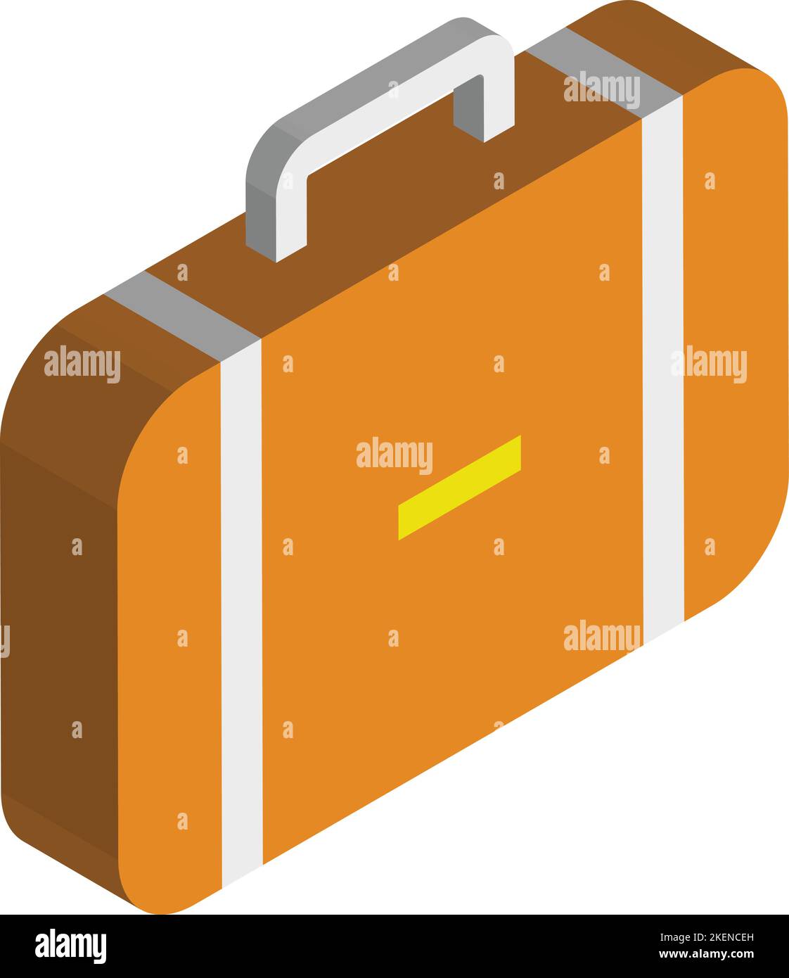 business bag illustration in 3D isometric style isolated on background ...
