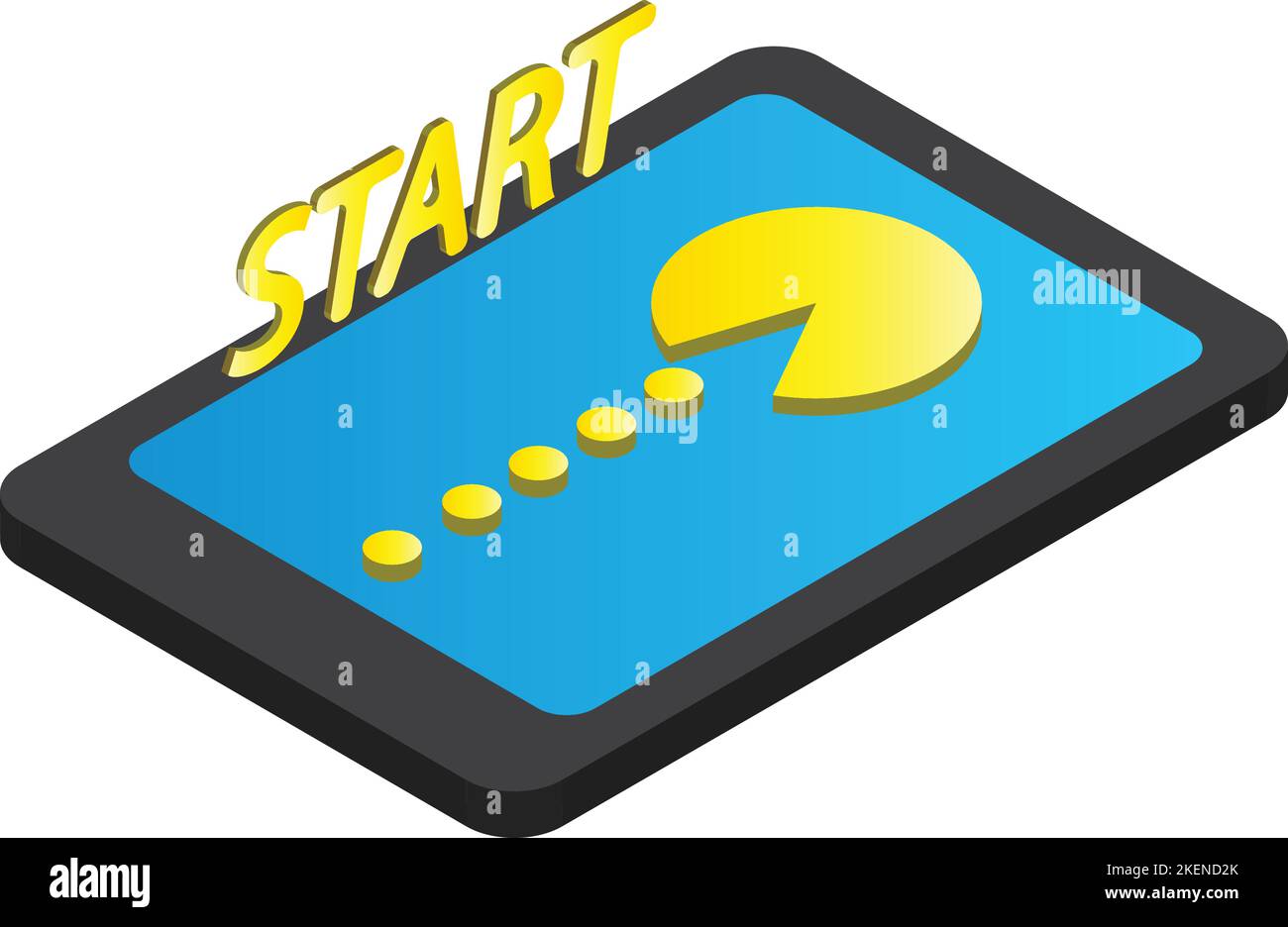 A Man Playing Online Games on a Smartphone Stock Vector - Illustration of  room, online: 275102566