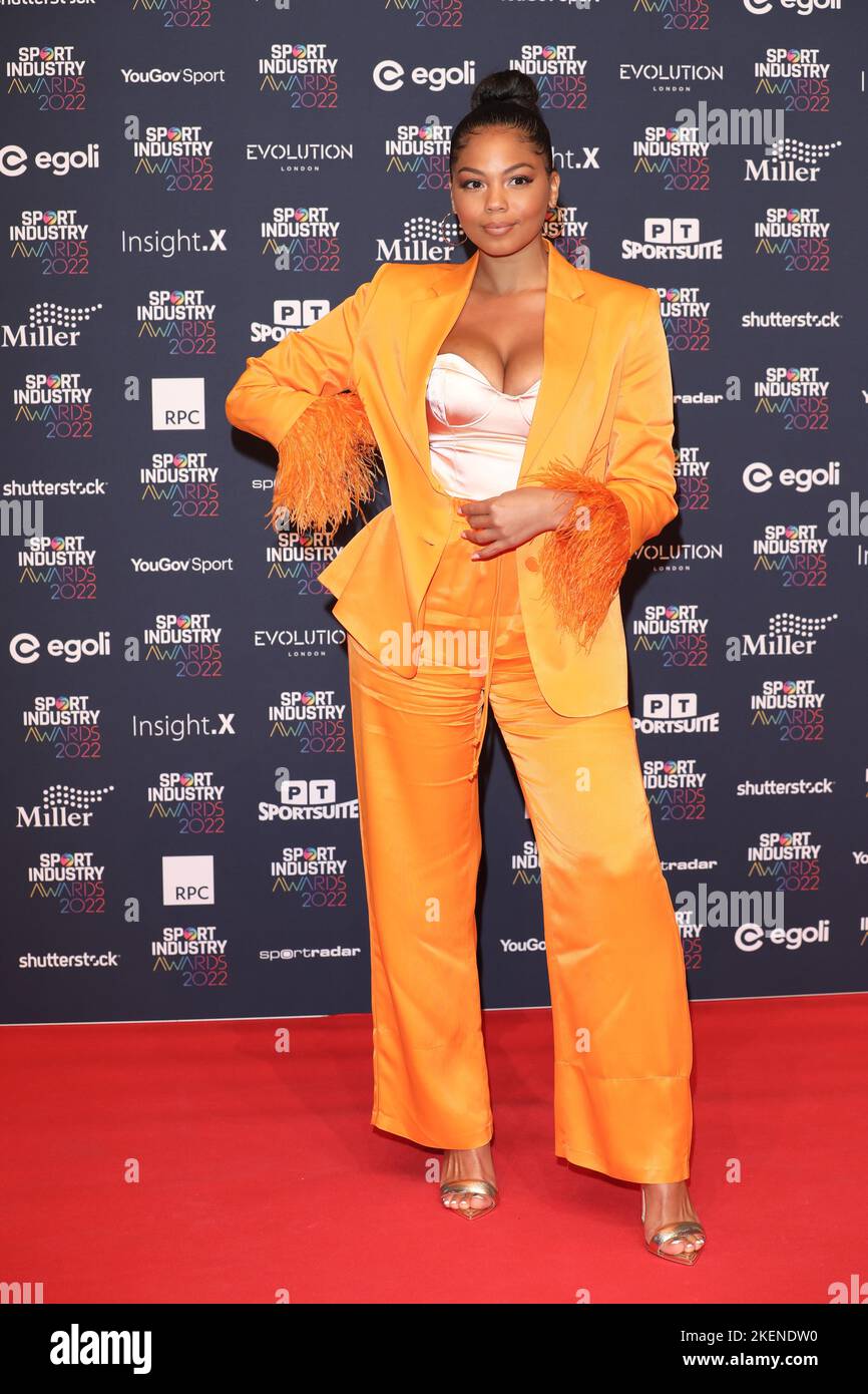 Joelah Noble attends Sport Industry Awards at Battersea Evolution in