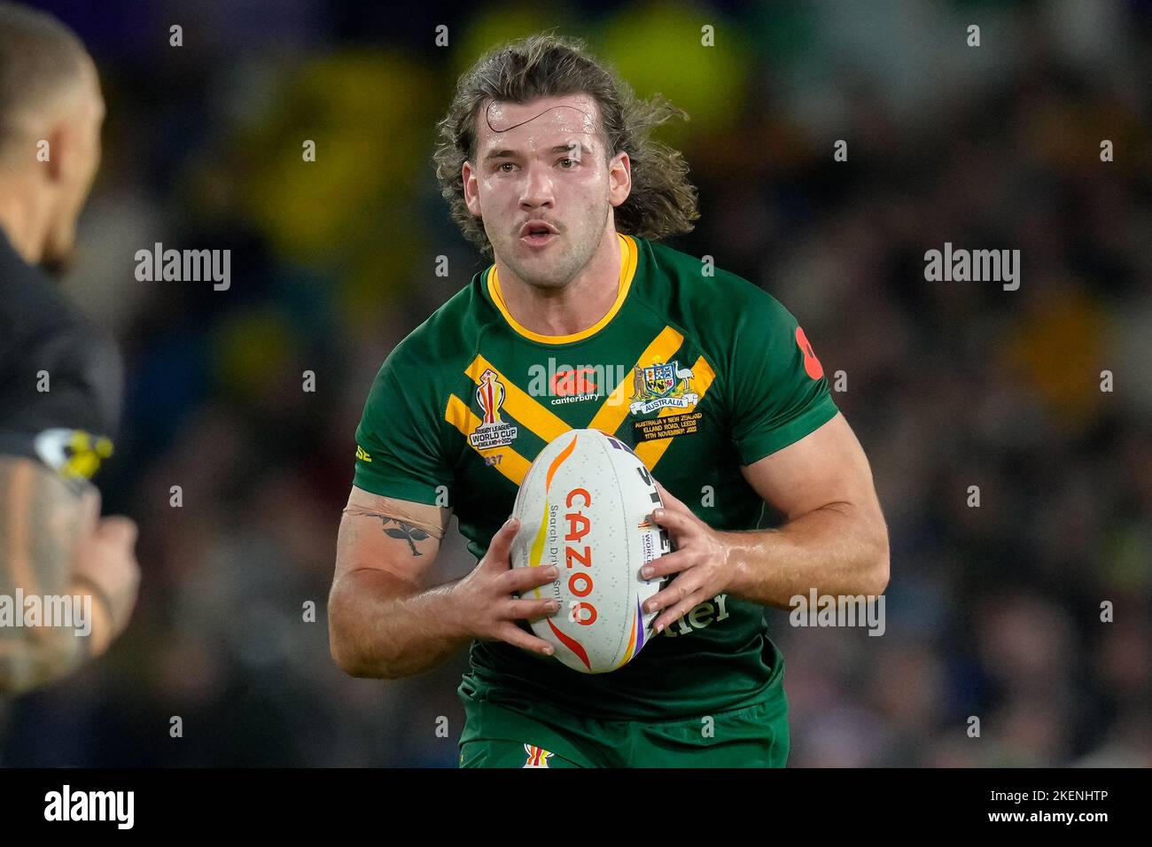 Leeds, UK. 03rd Nov, 2022. Pat Carrigan (Brisbane Broncos) of Australia (13) during the Rugby League World 2021 match between Australia and New Zealand at Elland Road, Leeds, England on 11 November 2022. Photo by David Horn. Credit: PRiME Media Images/Alamy Live News Stock Photo