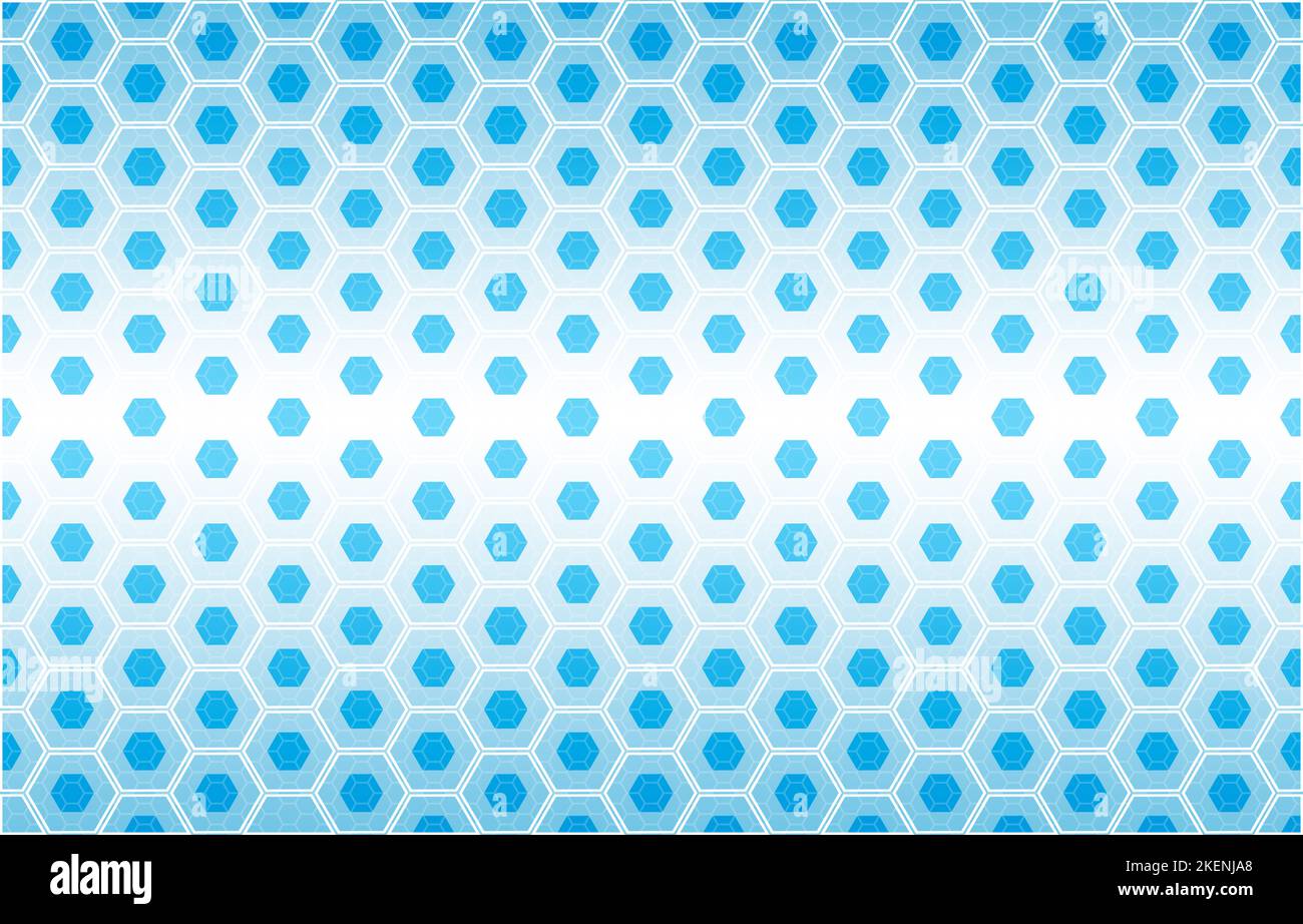 Abstract technological hexagonal blue and white background Stock Photo ...
