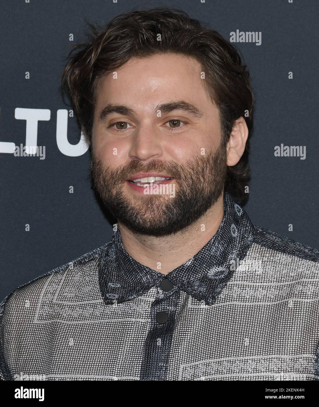 Los Angeles, USA. 13th Nov, 2022. Jake Borelli arrives at the Vulture Festival 2022: Grey's Anatomy Cast Members Test Their Medical Knowledge held at the Hollywood Roosevelt in Hollywood, CA on Sunday, ?November 13, 2022. (Photo By Sthanlee B. Mirador/Sipa USA) Credit: Sipa USA/Alamy Live News Stock Photo
