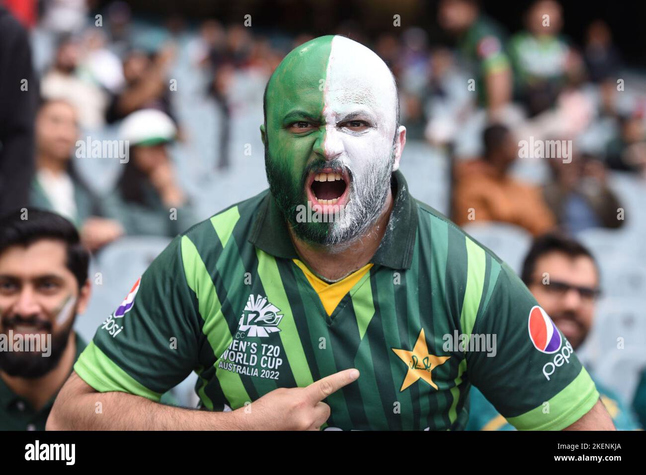 Melbourne, Victoria, Australia. 13th Nov, 2022. A view of the final cricket match between Pakistan and England during ICC men's Twenty20 World Cup 2022 at Melbourne cricket ground Australia. England won the ICC Men's T20 World Cup Final match. (Credit Image: © Rana Sajid Hussain/Pacific Press via ZUMA Press Wire) Stock Photo