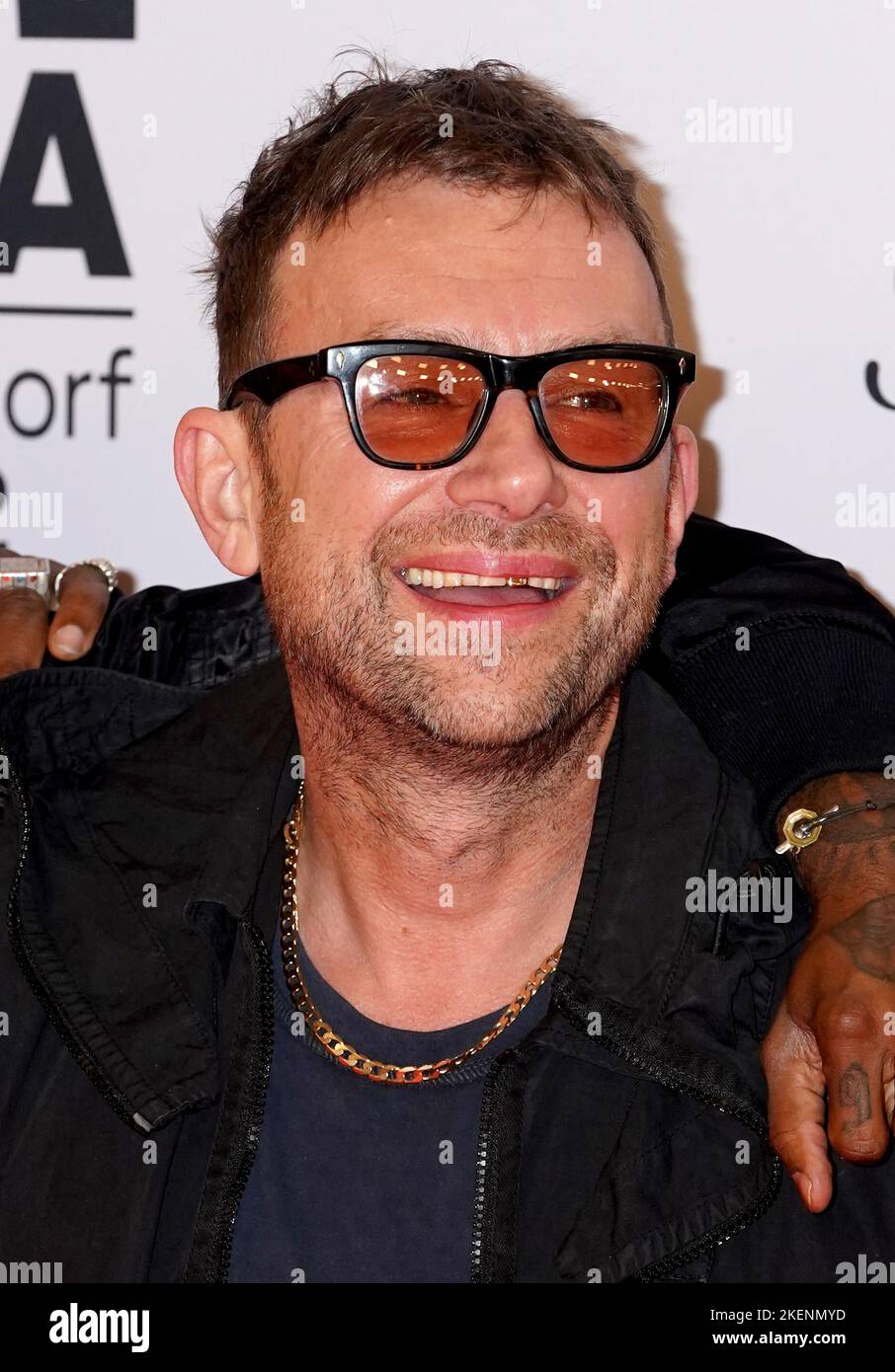Damon Albarn attending the MTV Europe Music Awards 2022 held at the PSD