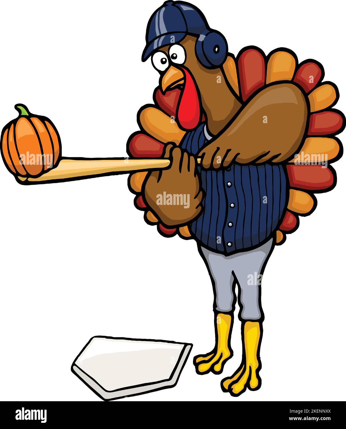 cartoon thanksgiving turkey basketball player Stock Vector Image & Art