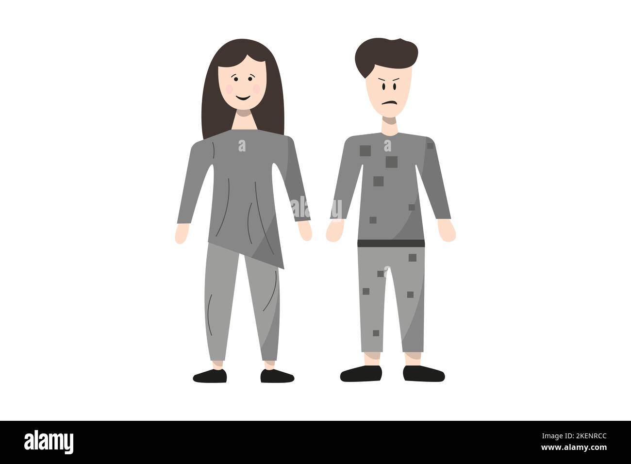 Cartoon man woman people group Stock Vector Images - Alamy