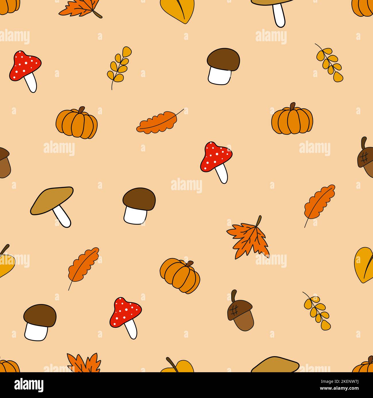 autumn decoration design pattern Stock Vector Image & Art - Alamy