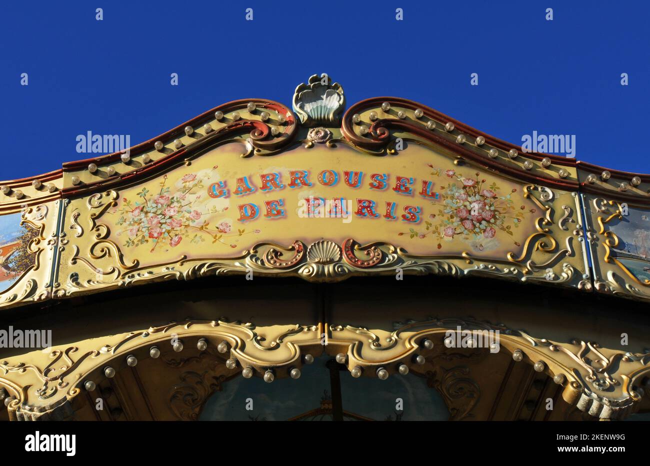 The ornate Carrousel de Paris, a popular carousel that visitors can