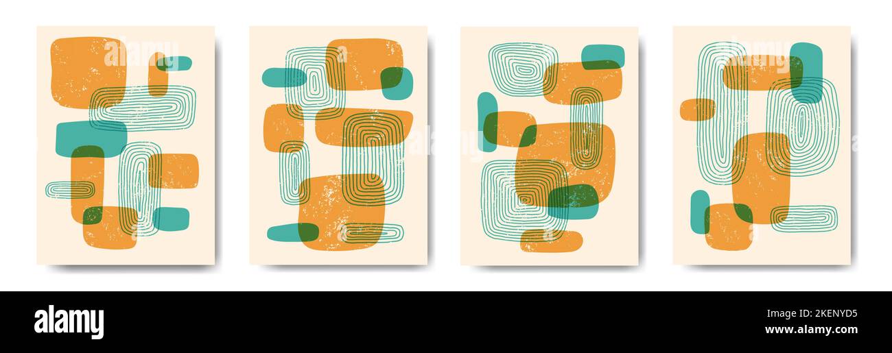 Poster with abstract geometric patterns Stock Vector Image & Art - Alamy