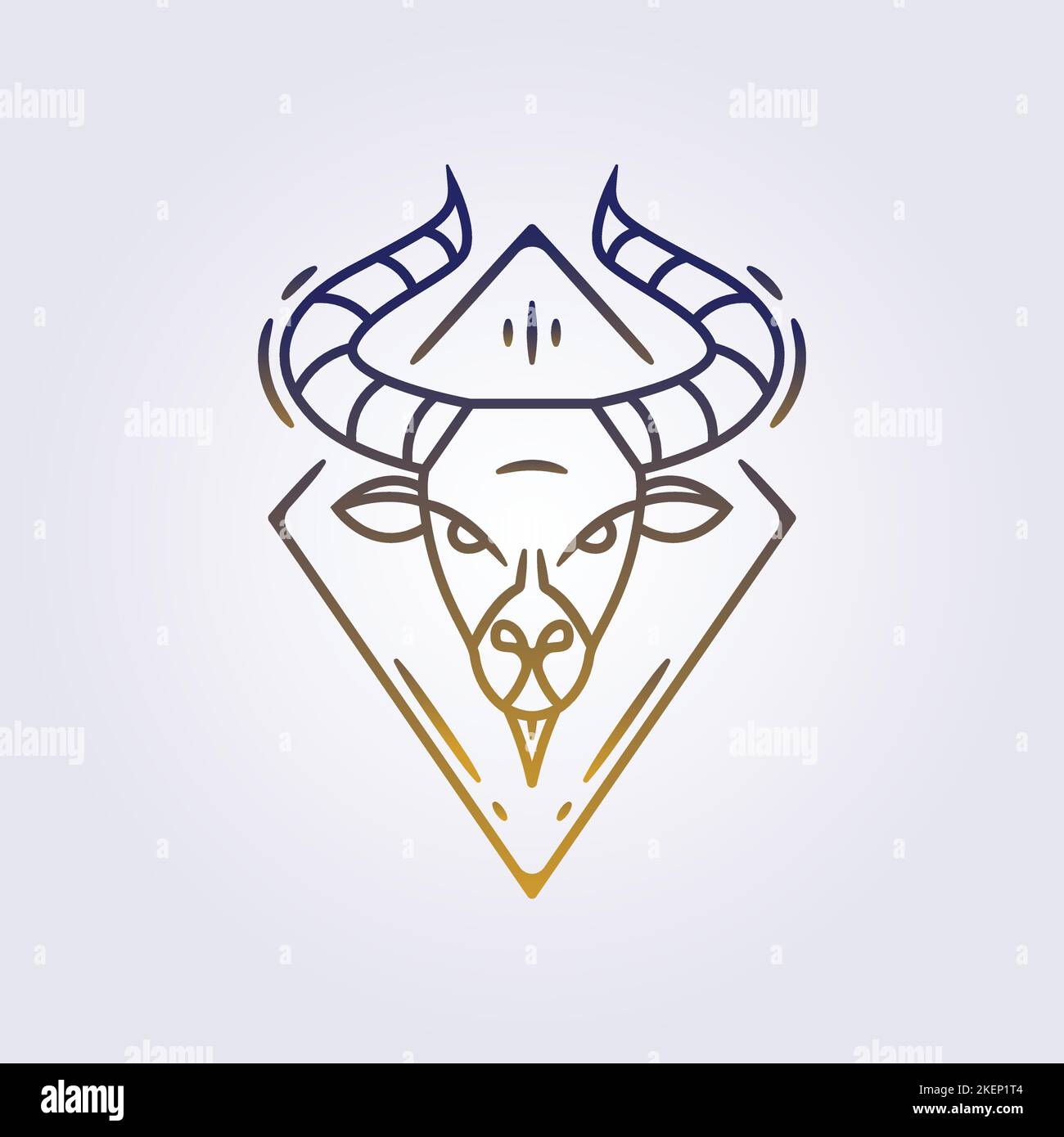 Vector sign bull concept Stock Vector Images - Alamy