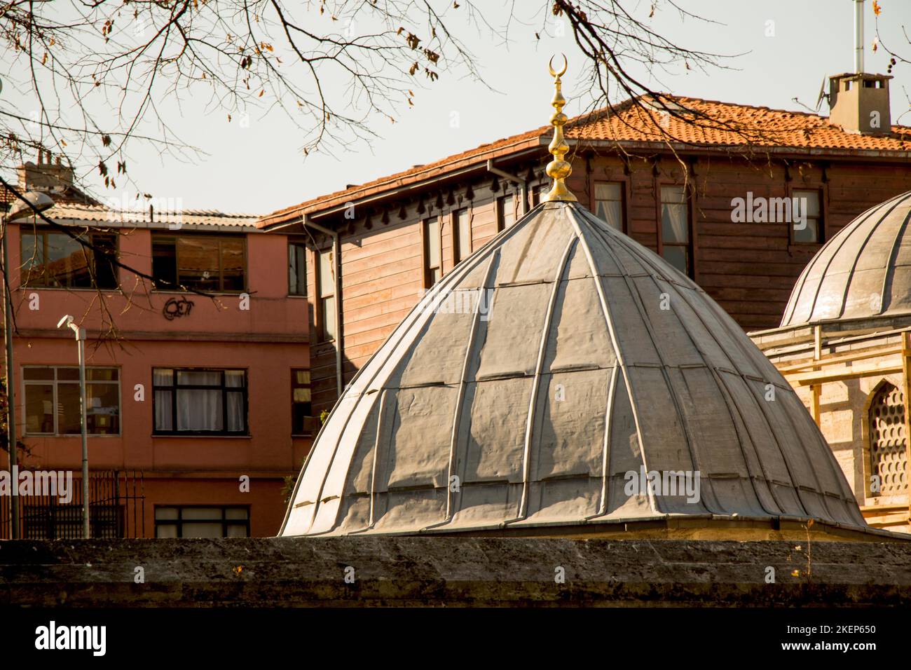 Roof Example of Ottoman Turkish architecture in Istanbul Stock Photo