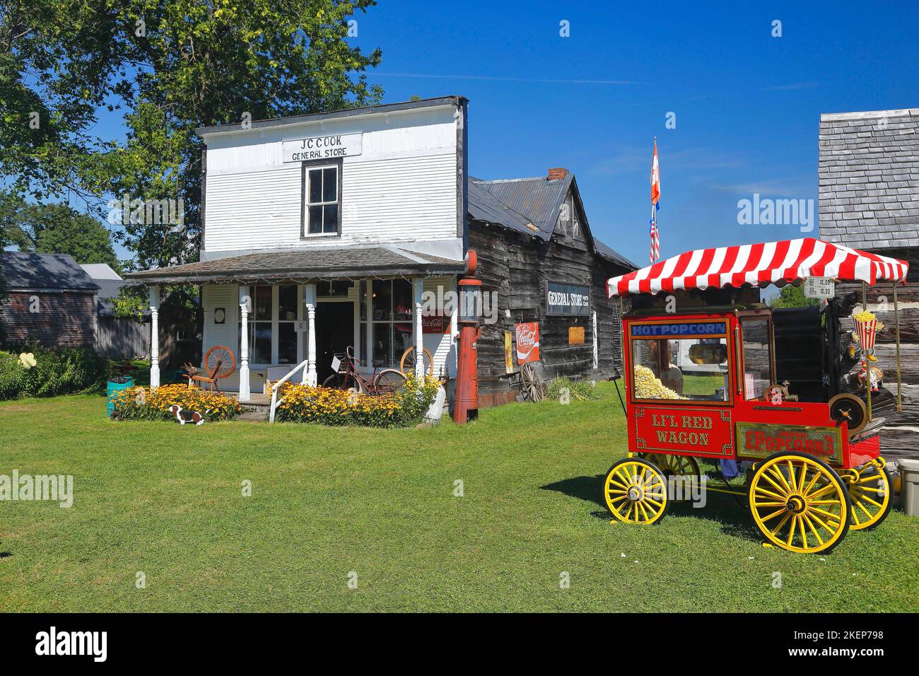 General Store, farmland antique event, Province of Quebec, Canada Stock Photo