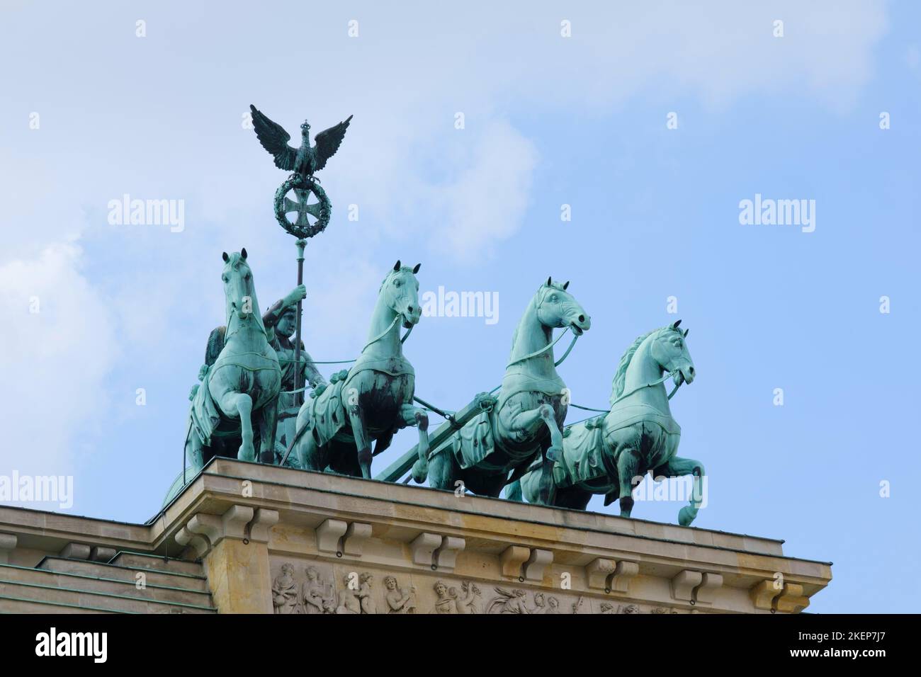 Quadriga, Brandenburg Gate, Berlin, Germany Stock Photo