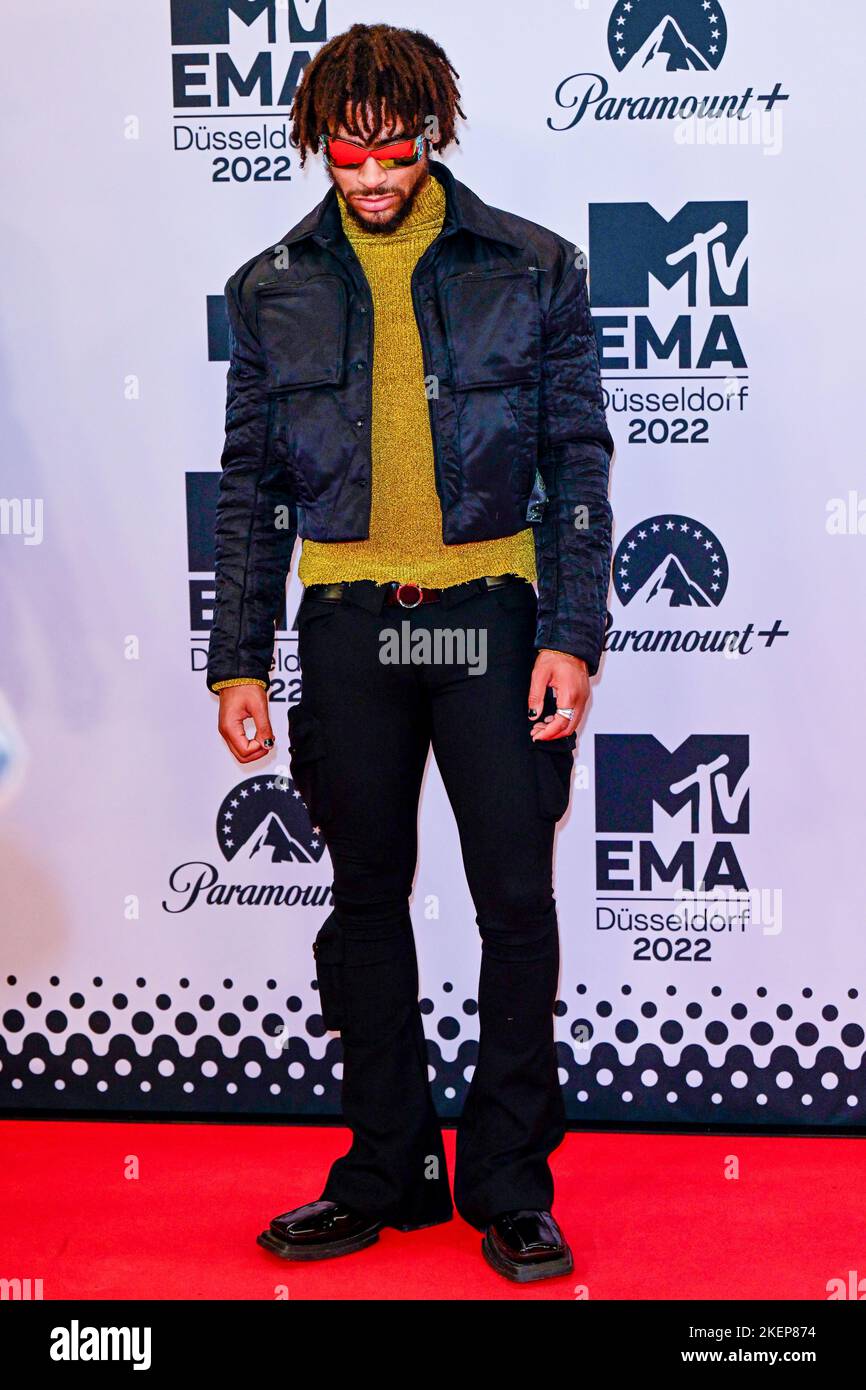 Jordan Hames attending the 2022 MTV EMAs at the PSD Bank Dome in