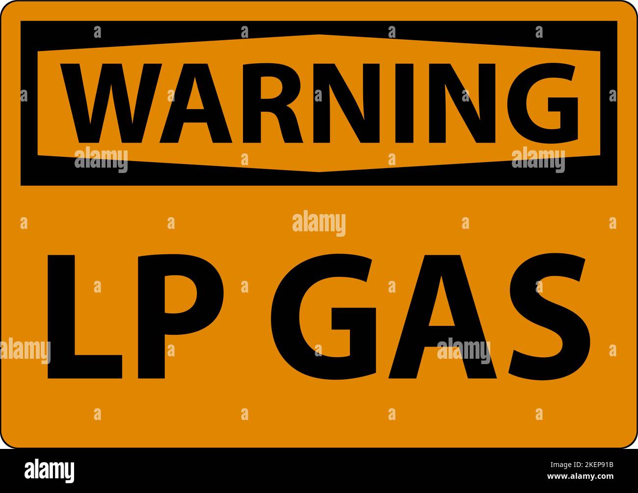 Warning Sign LP Gas On White Background Stock Vector Image & Art Alamy