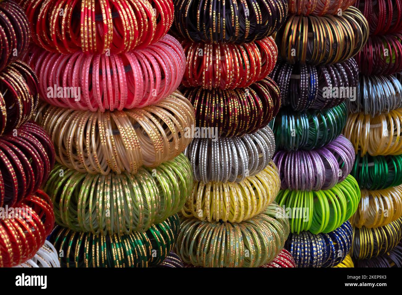 Colorful Rajasthani bangles being sold at famous Sardar Market and ...