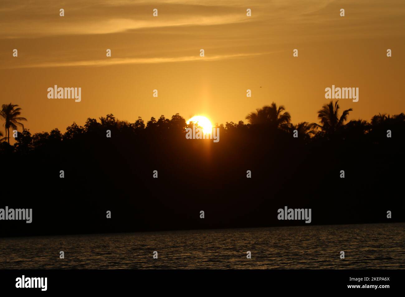 Beautiful Sunset landscape photography photos in Sri Lanka. Visit Sri Lanka Stock Photo