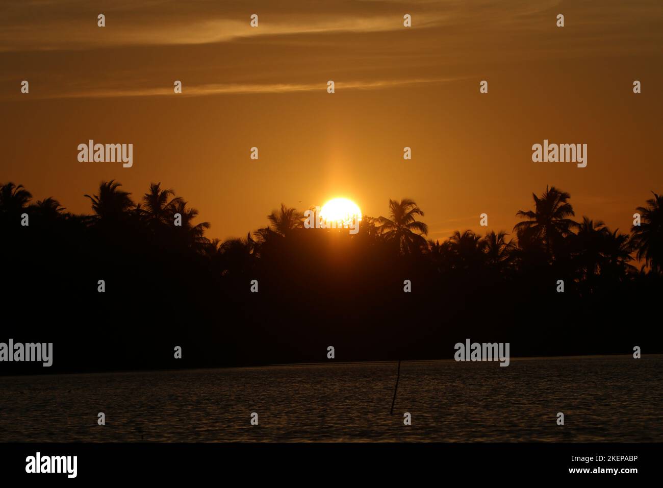 Beautiful Sunset landscape photography photos in Sri Lanka. Visit Sri Lanka Stock Photo