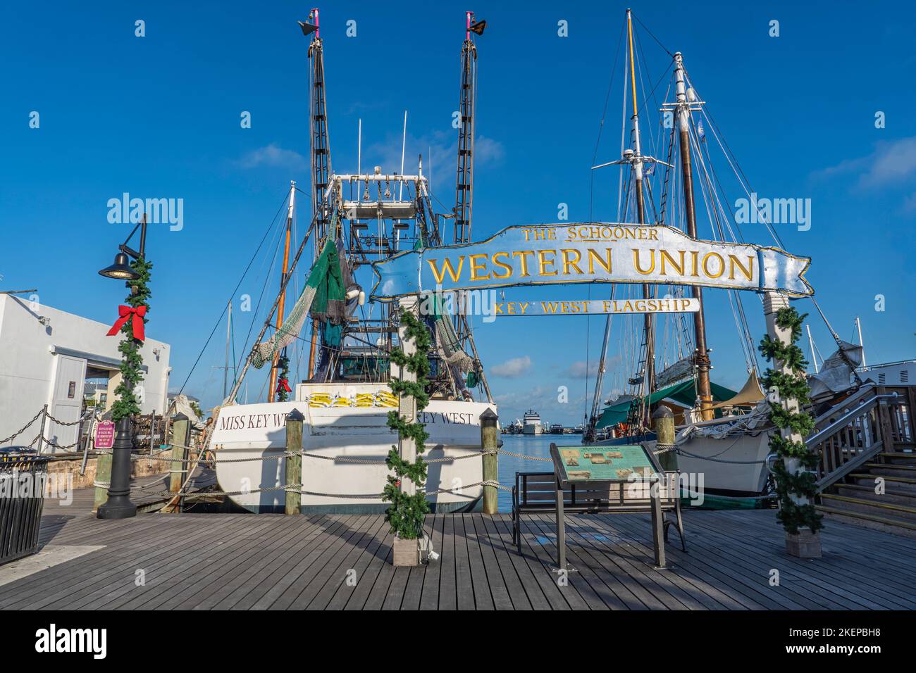 The Schooner Western Union flagship, Key West, Florida, USA Stock Photo - Alamy