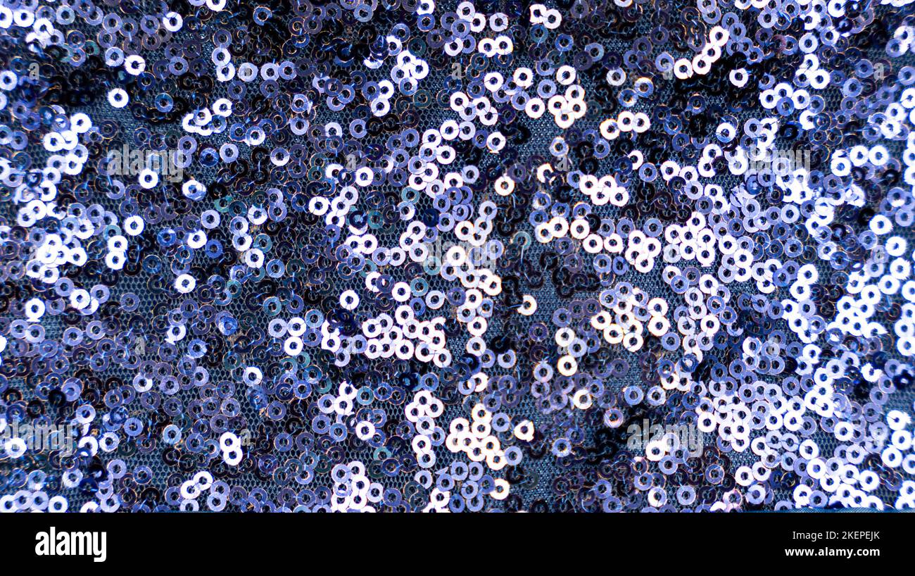 Blue sequins hi-res stock photography and images - Alamy