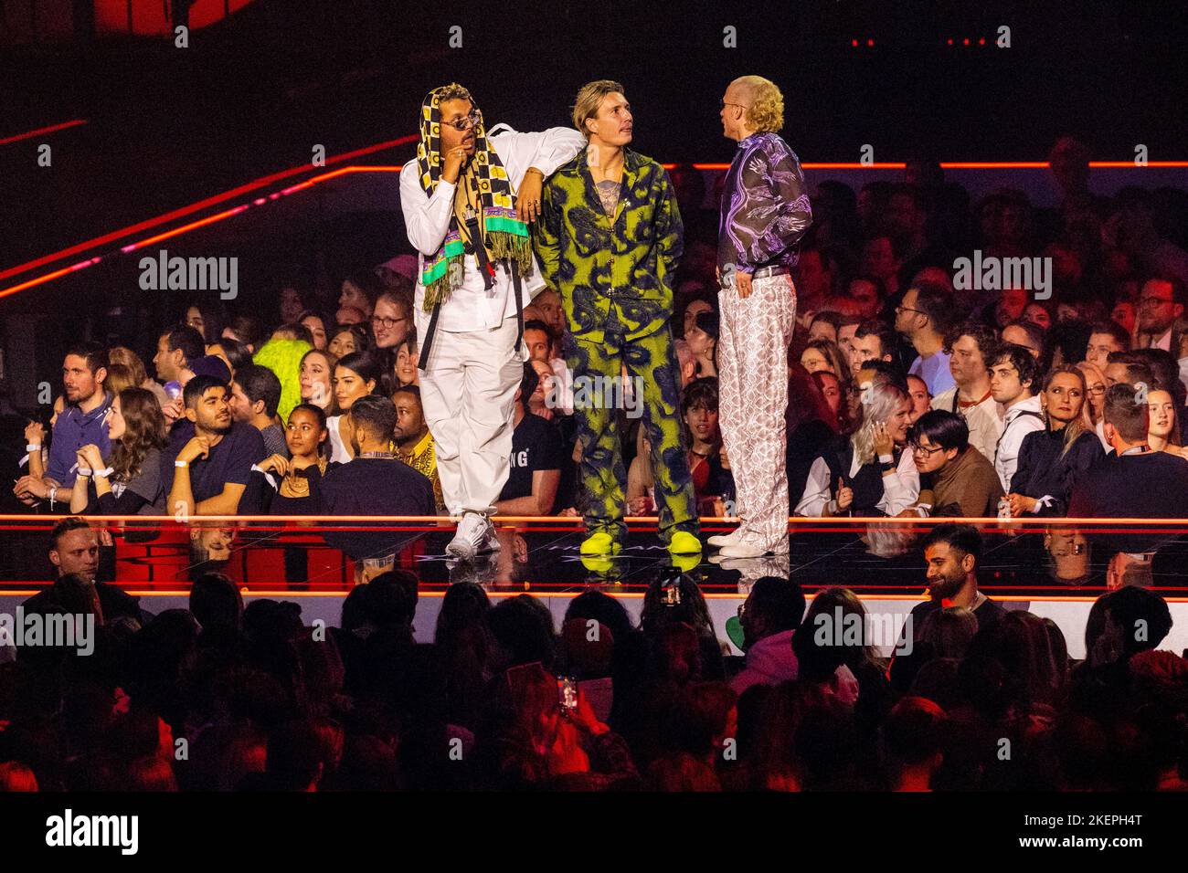 Dusseldorf, Germany. 13th Nov, 2022. Boaz Kok, Karel Gerlach, Milo