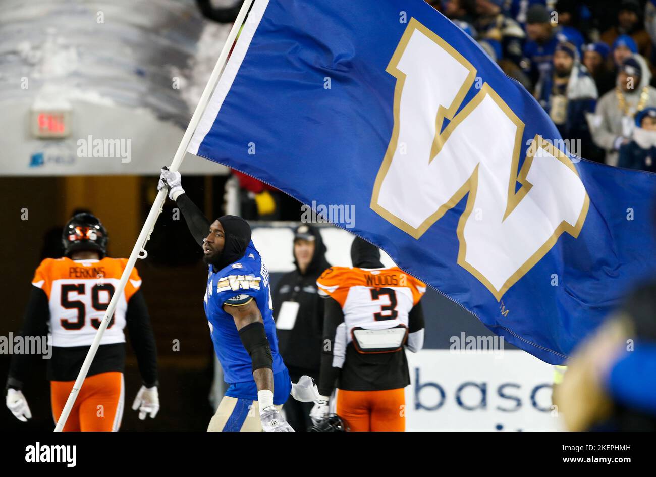 November 13, 2022, WINNIPEG, MB, CANADA Winnipeg Blue Bombers' Willie