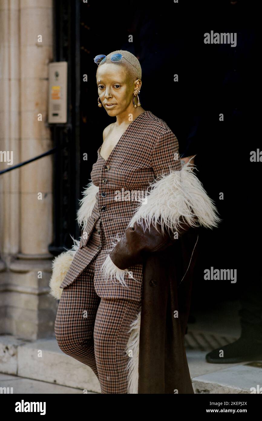 Street style, Doja Cat arriving at AWAKE Spring Summer 2023 show, held