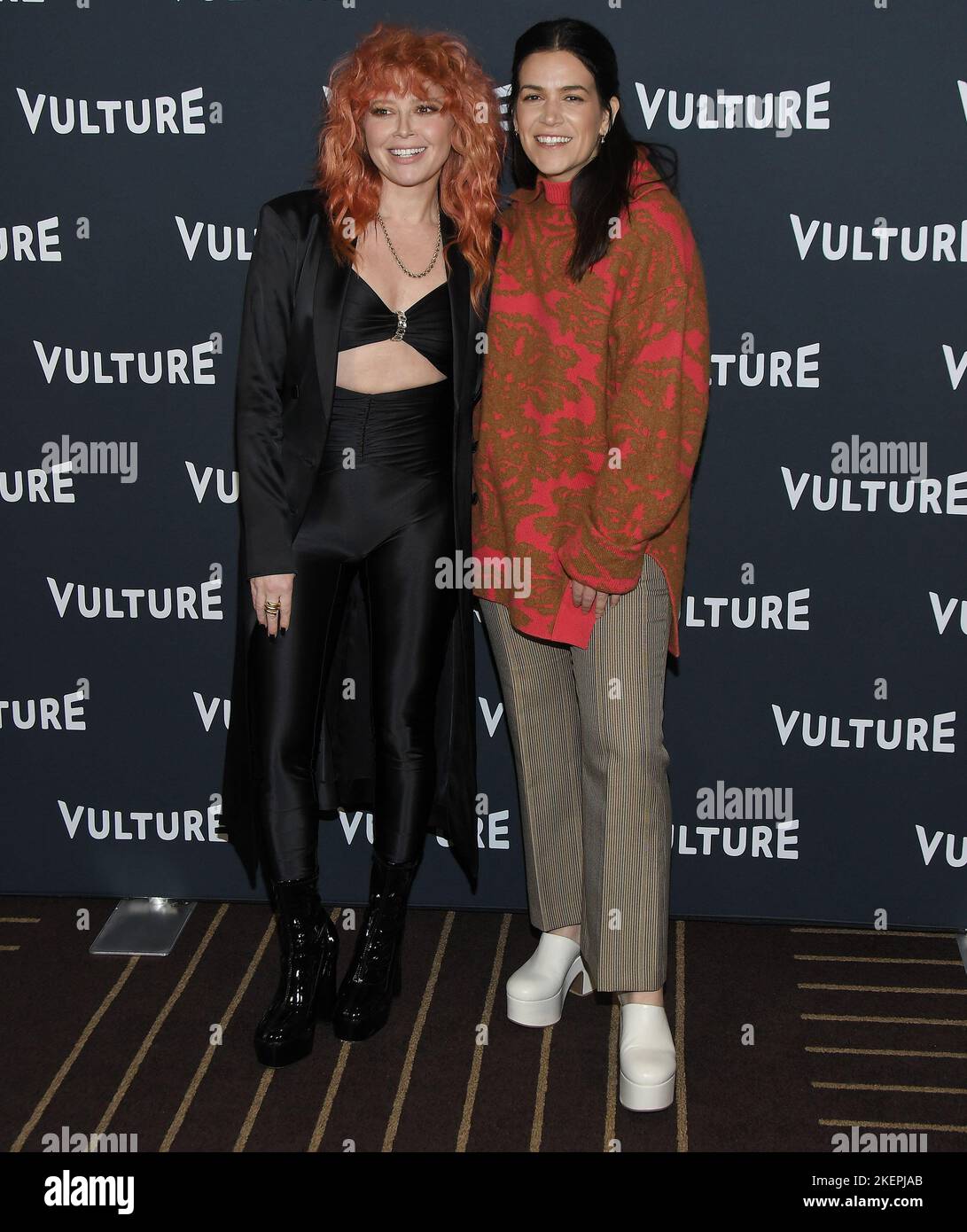 Los Angeles, USA. 13th Nov, 2022. (L-R) Natasha Lyonne and Abbi Jacobson at the Vulture Festival 2022: Natasha Lyonne and Abbi Jacobson Two Friends held at the Hollywood Roosevelt in Hollywood, CA on Sunday, ?November 13, 2022. (Photo By Sthanlee B. Mirador/Sipa USA) Credit: Sipa USA/Alamy Live News Stock Photo