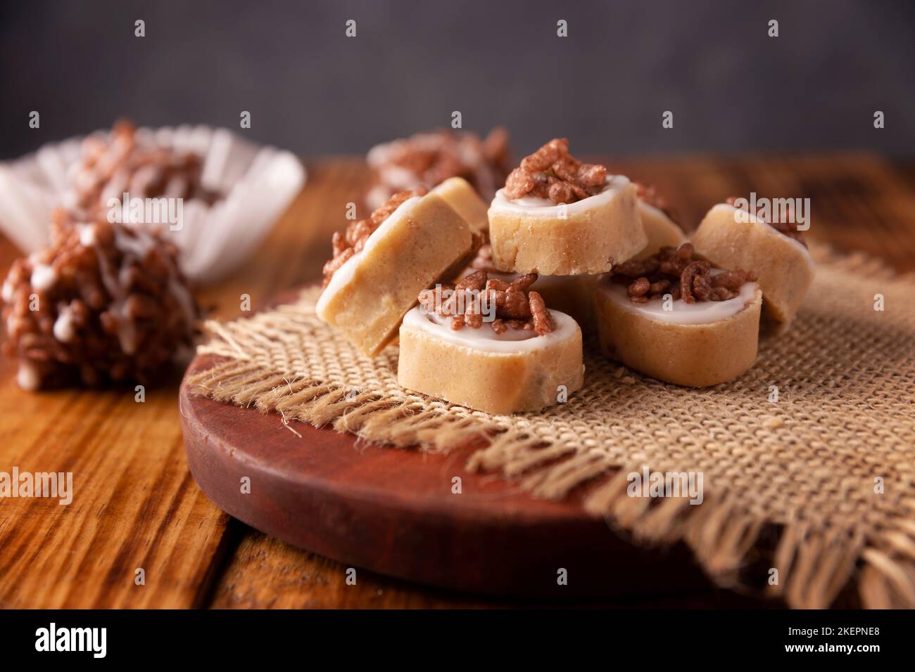 Homemade Mexican sweets, made from sweetened milk, traditionally handmade. Stock Photo