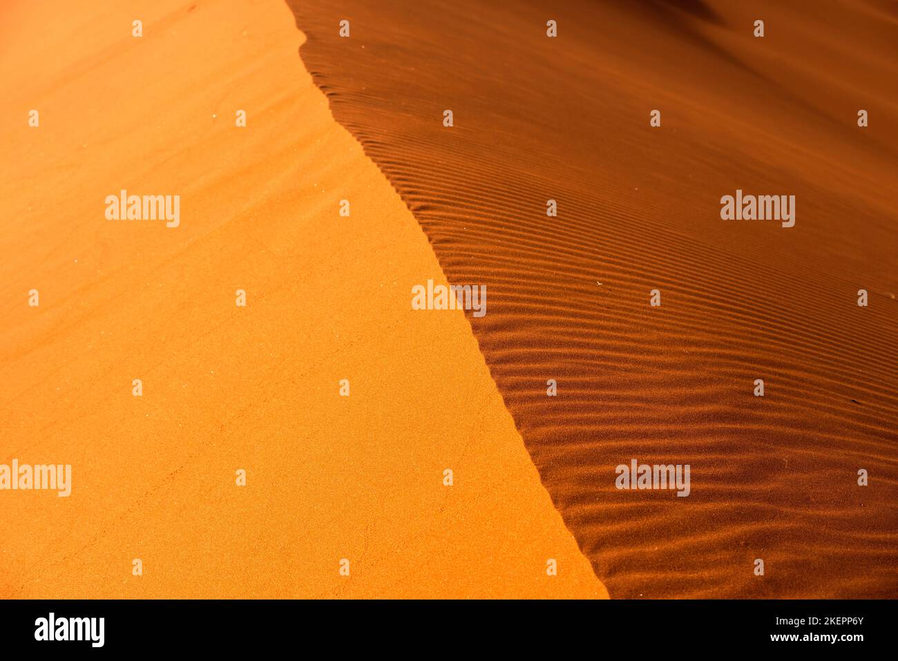 red sand dune background with focus on edge Stock Photo