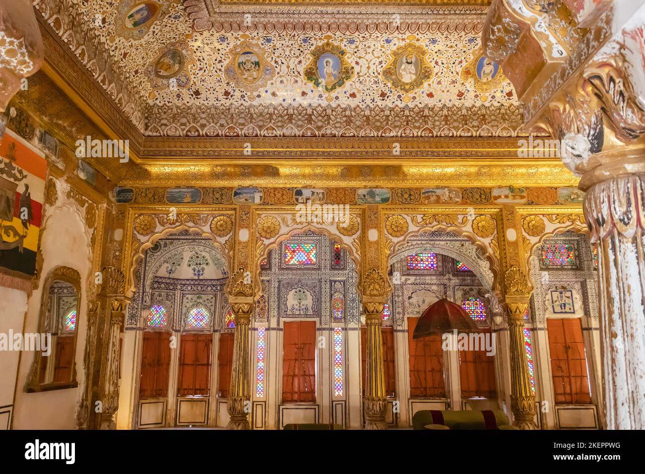Flower Palace or Phool Mahal of king palace from different angle Stock Photo