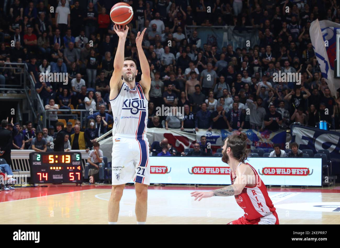 Bologna, Italy. 13th Nov, 2022. Matteo Fantinelli (Fortitudo Kigili