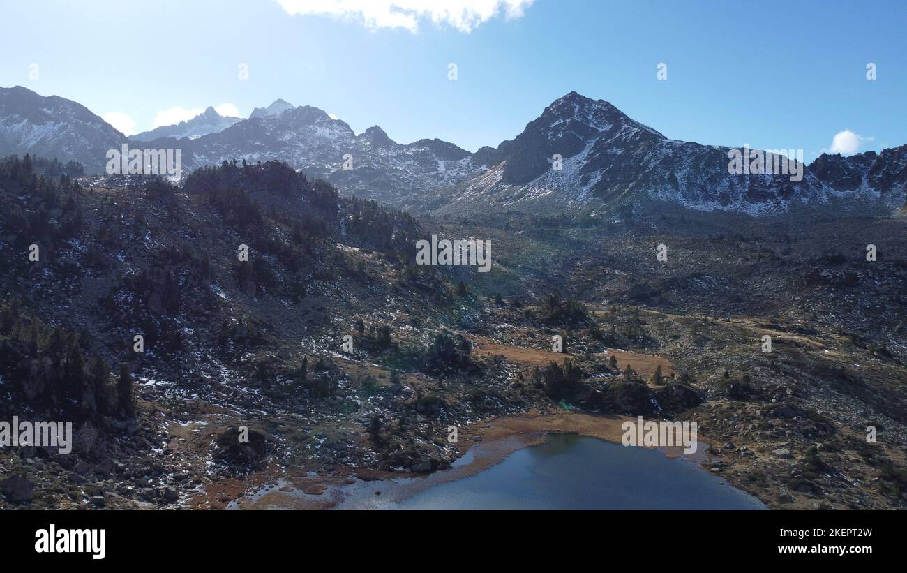 Lac Dera Yunco où de la Jonquère, Pyrenees Stock Photo Alamy