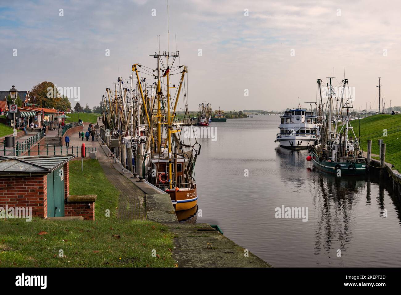 Hafen an der Nordsee Stock Photo