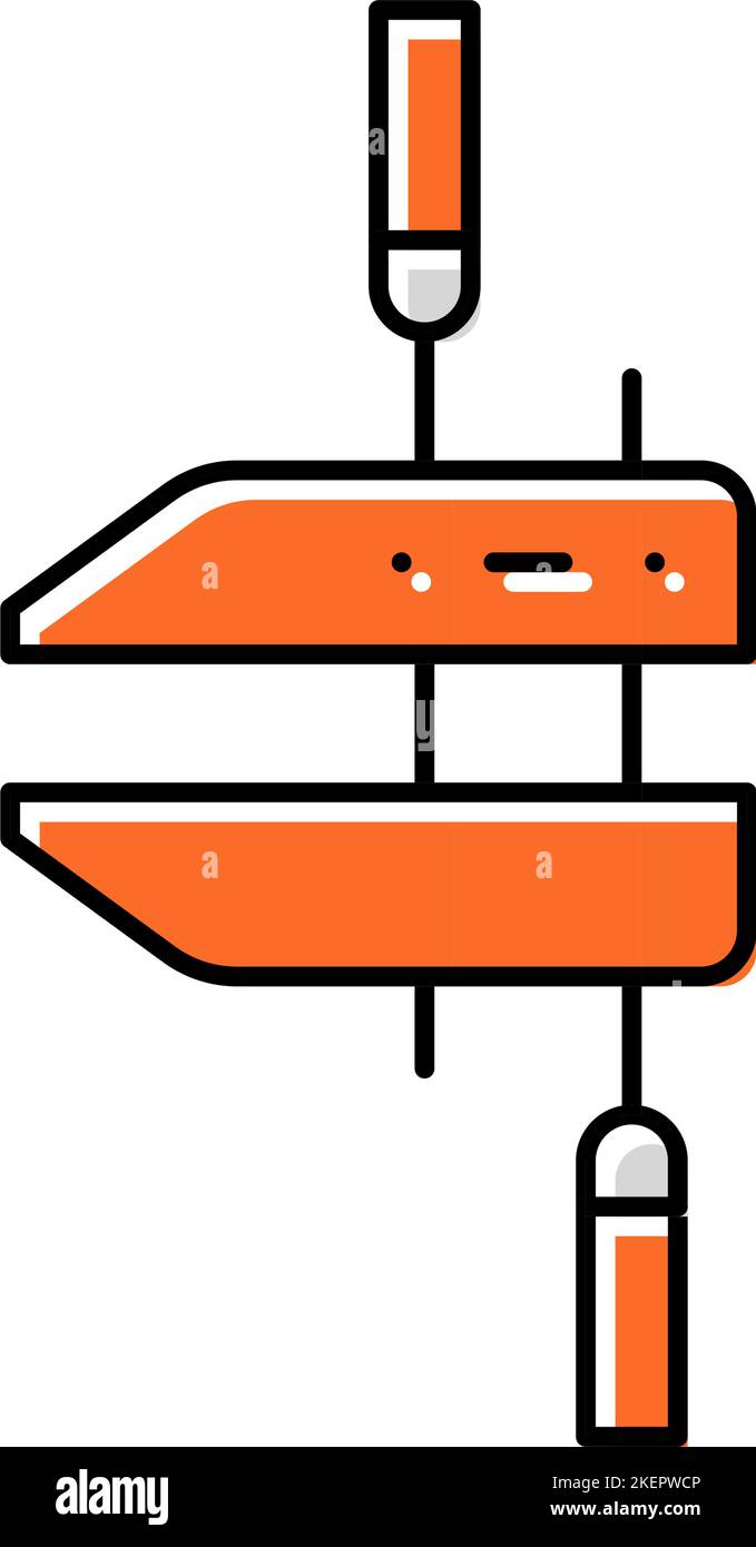 hand screw clamp color icon vector illustration Stock Vector Image ...