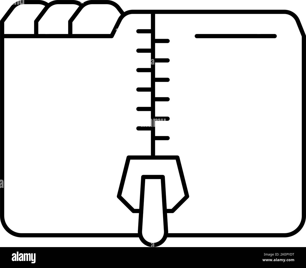 archive folder line icon vector illustration Stock Vector Image & Art ...
