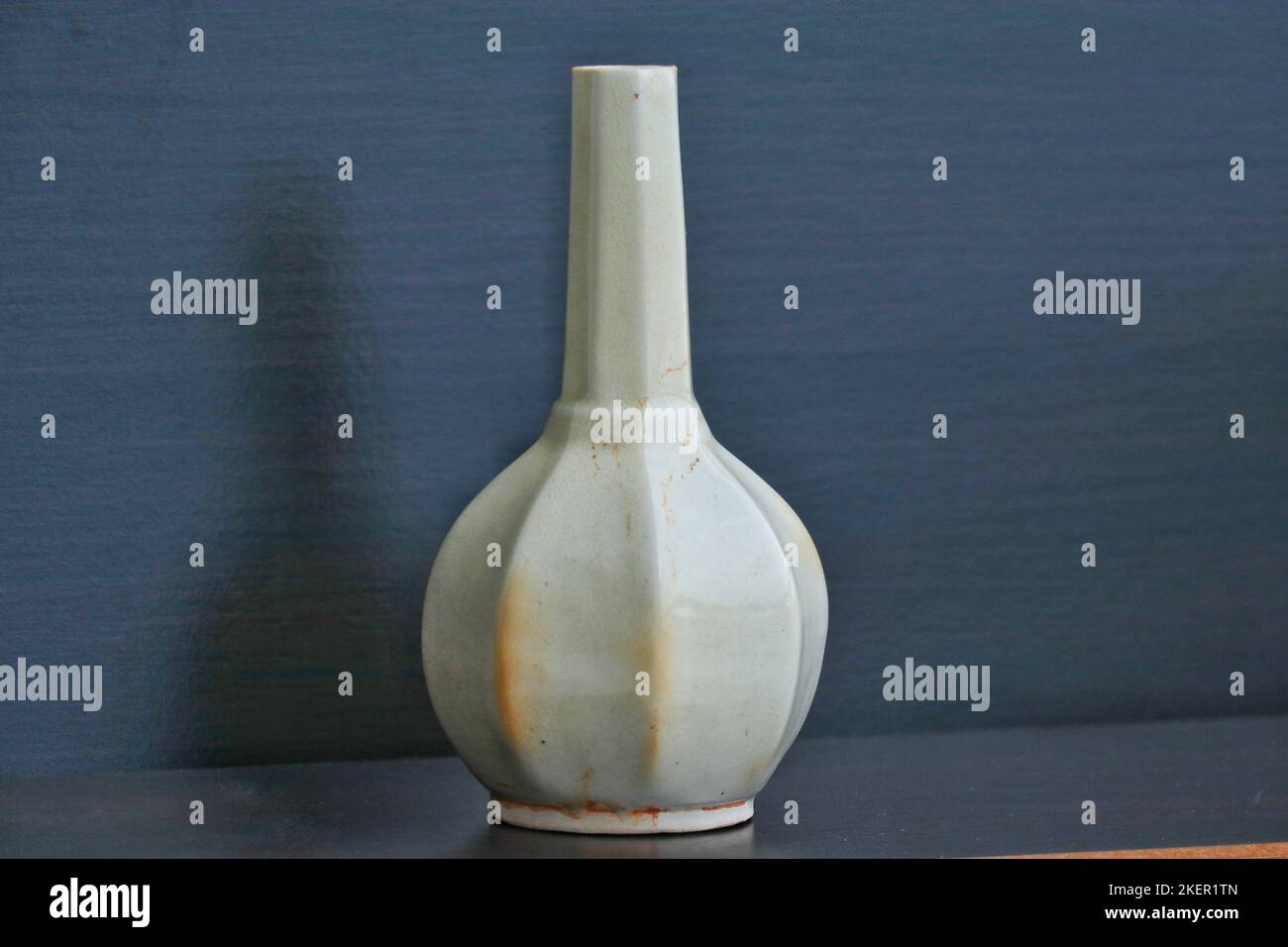 Chinese ceradol porcelain vase Stock Photo