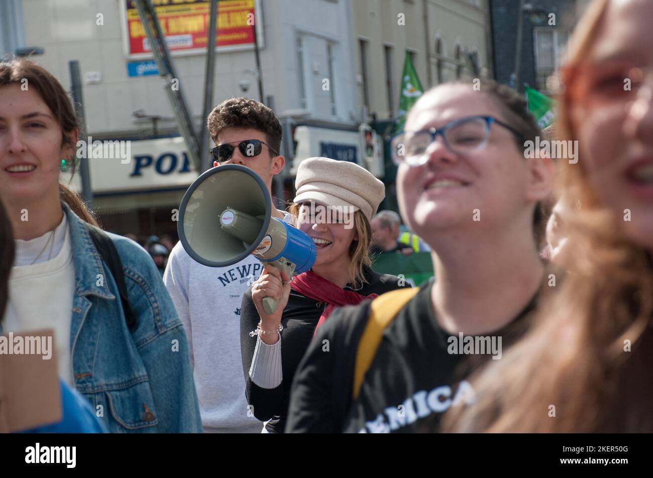 Cost of living protest. Cork City. Ireland Stock Photo