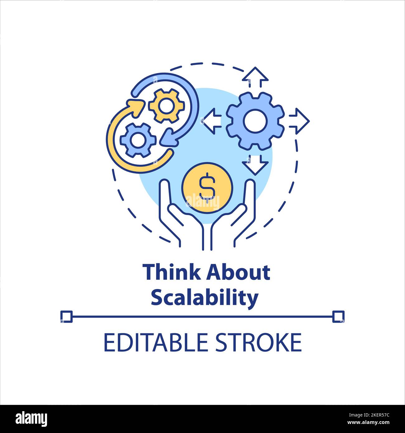 Think about scalability concept icon Stock Vector Image & Art - Alamy