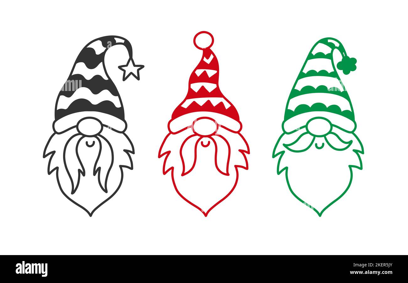 Vector Garden Gnomes Character Set Stock Vector Image & Art Alamy