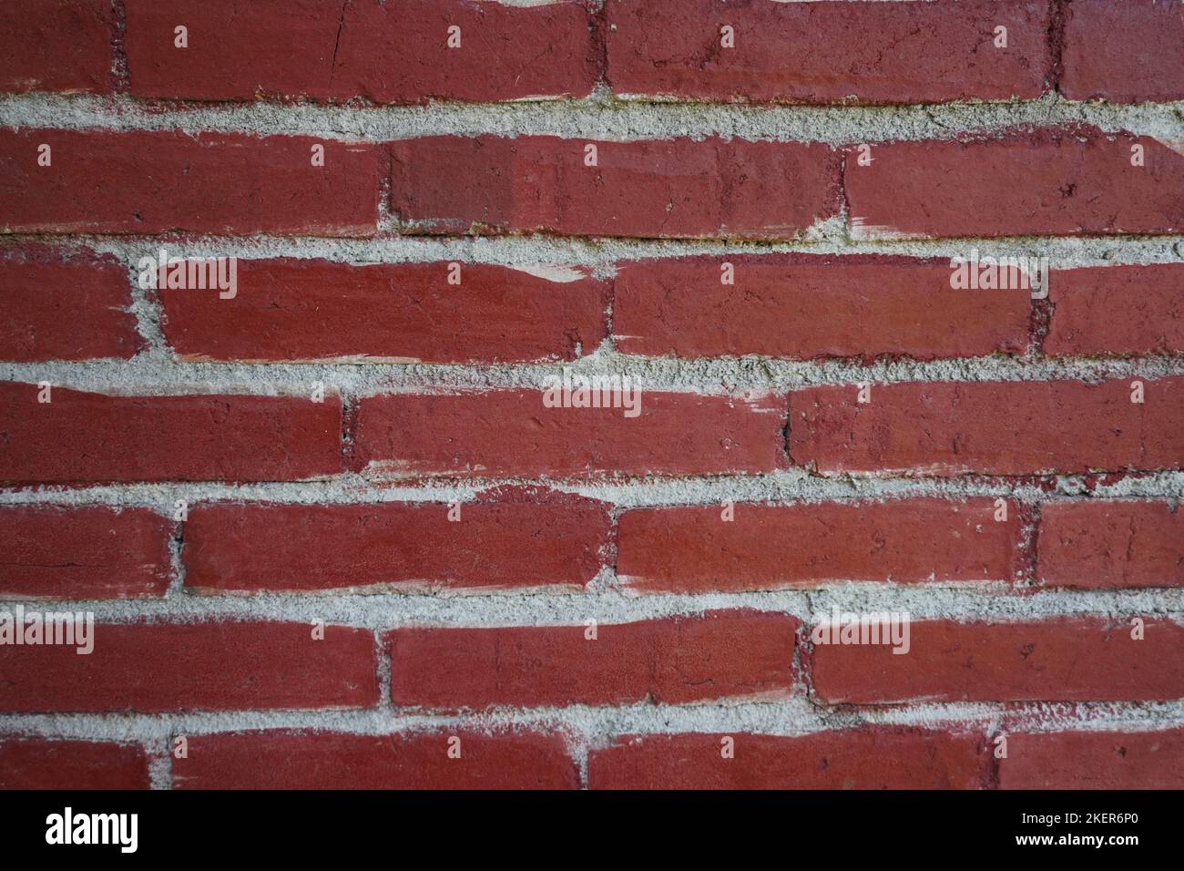 red brick clay wall grunge texture background Stock Photo