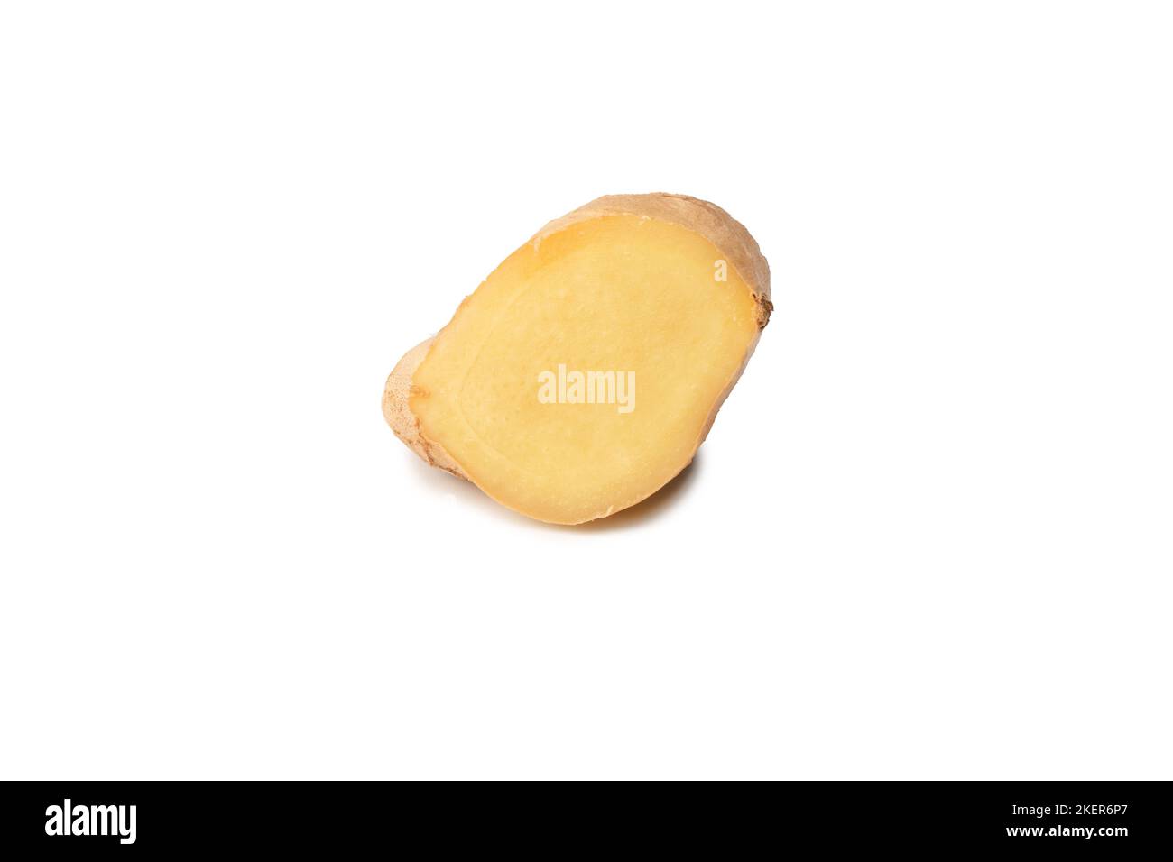 Ginger root isolated on a white background. Stock Photo